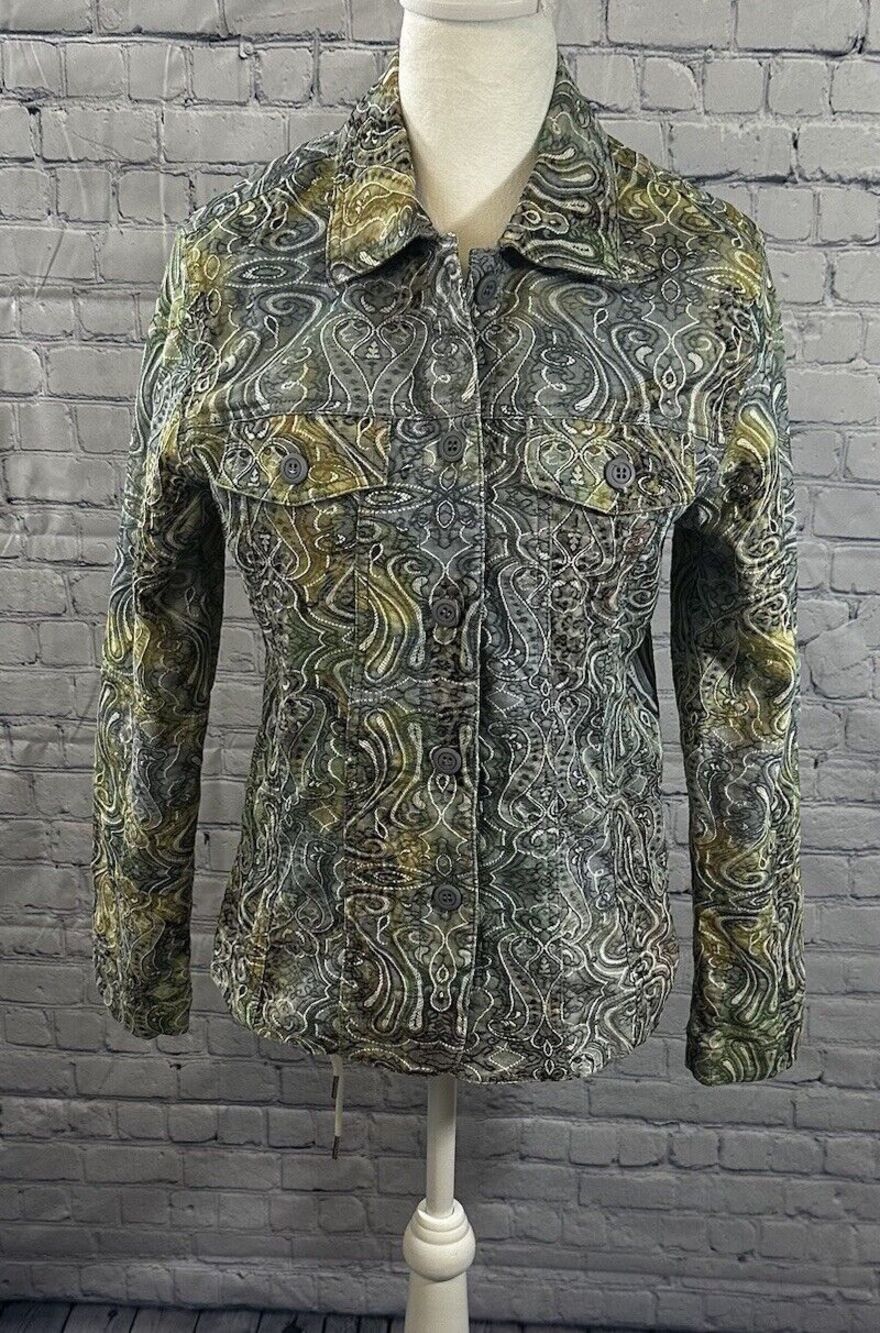 Vintage Joni B Fitted Embroidered Button Down Concert/Western/Retro Blazer Sz Sm